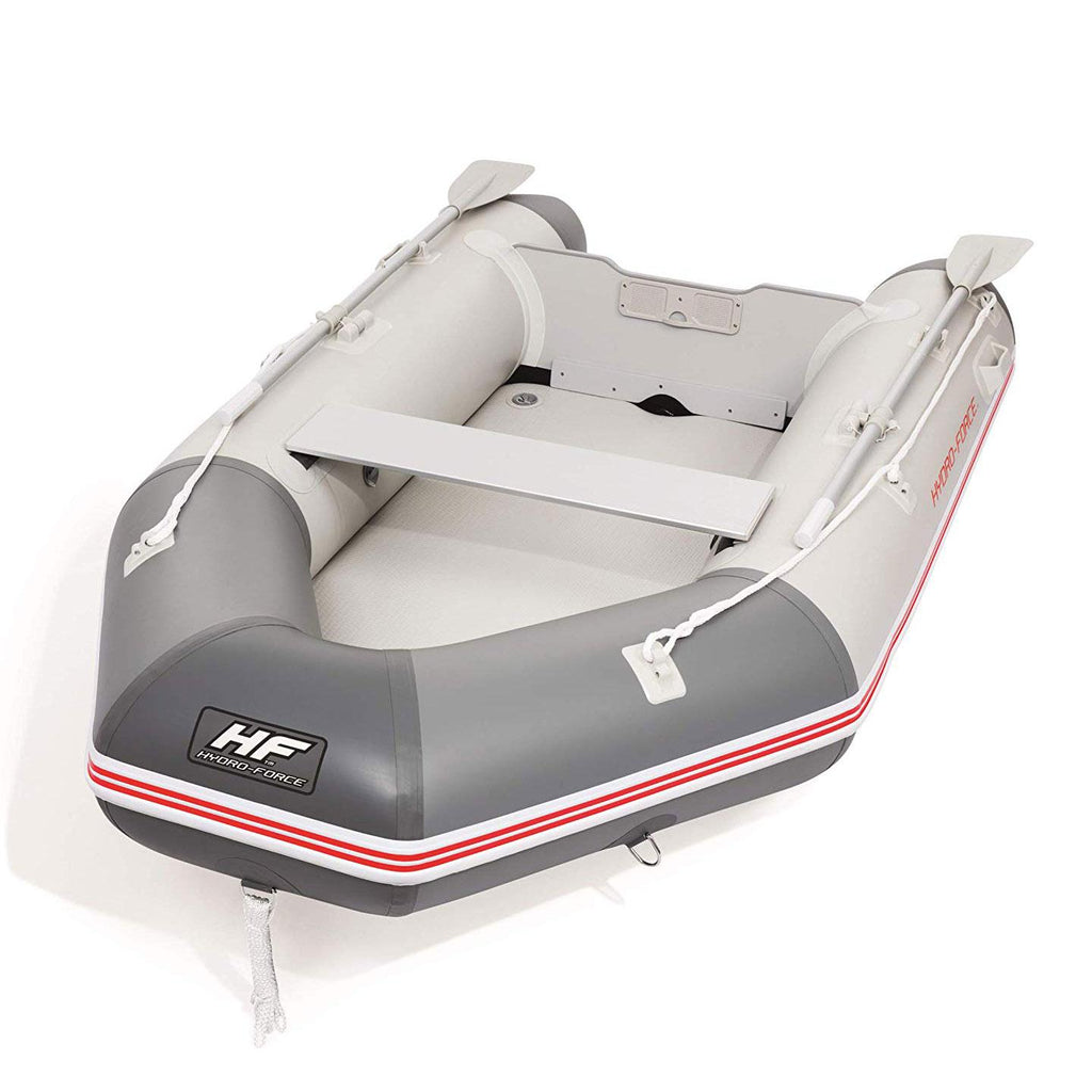Hydro Force 110 Inch Inflatable Boat Set with Oars and Pump (2 Pack)