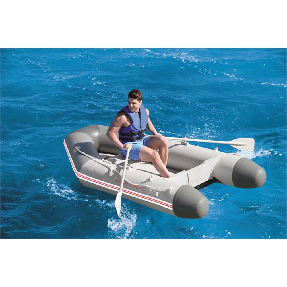 Hydro Force 110 Inch Inflatable Boat Set with Oars and Pump (2 Pack)