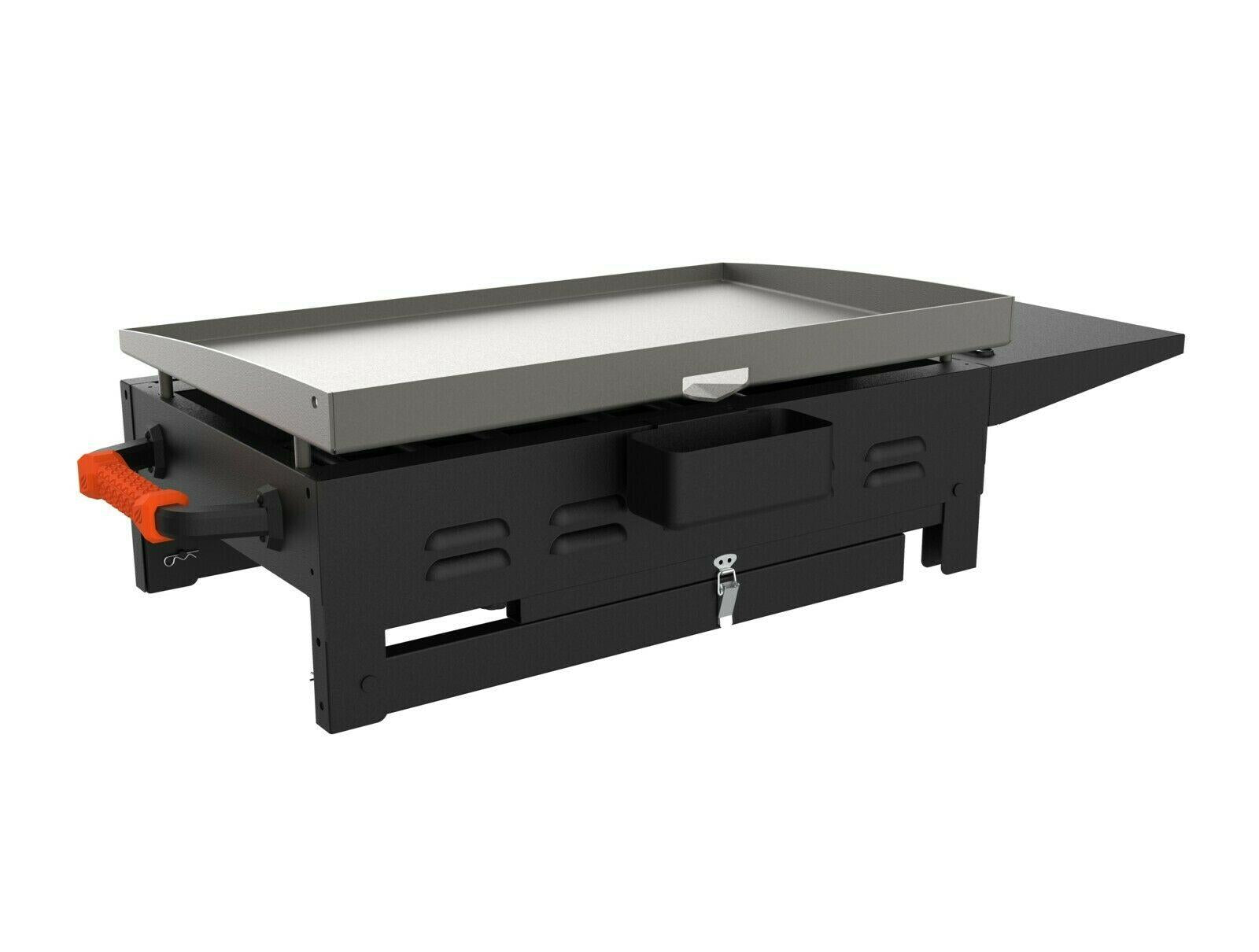 Griddle CooStation Adventure Ready Side Shelf Outdoor Home 2-Burner 28"