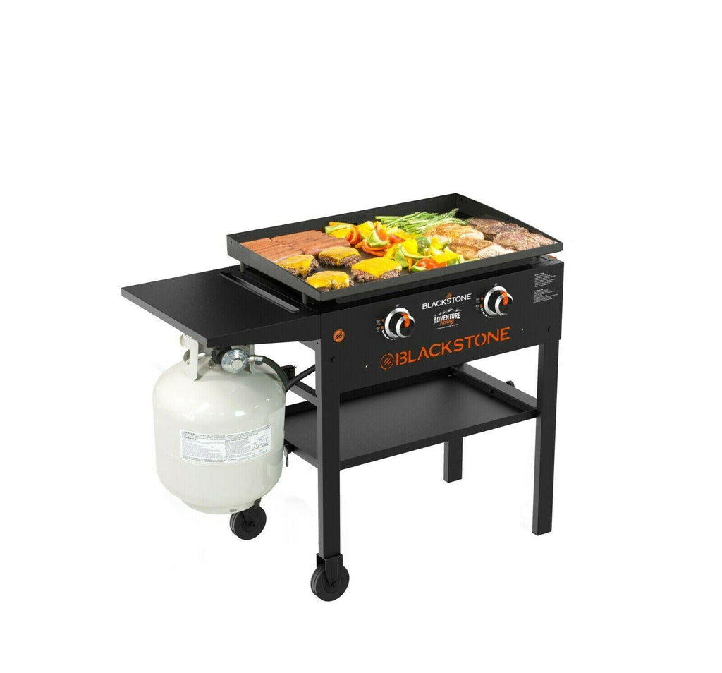 Griddle CooStation Adventure Ready Side Shelf Outdoor Home 2-Burner 28"