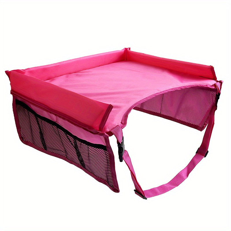Road Trip Essentials Travel Tray,  For Car Seats LarActivity Lap Tray Table Pocket Organizer Loved By Toddlers