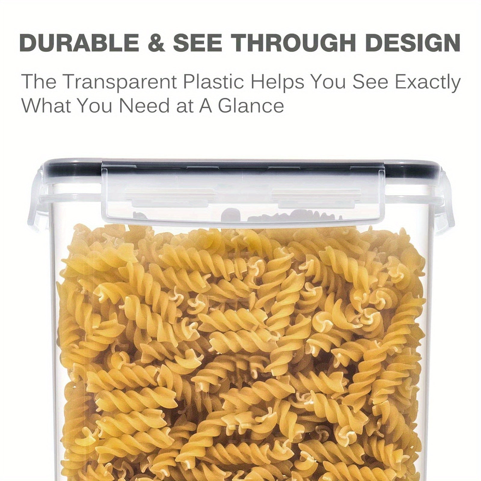 12pcs Airtight Food StoraContainers: BPA Plastic Kitchen Canisters For Flour, Sugar, Cereal &amp; Labels