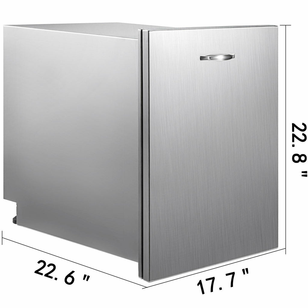 Pull Out Trash Drawer 17.7"x22.8" Trash Bin  Outdoor Kitchen BBQ Island