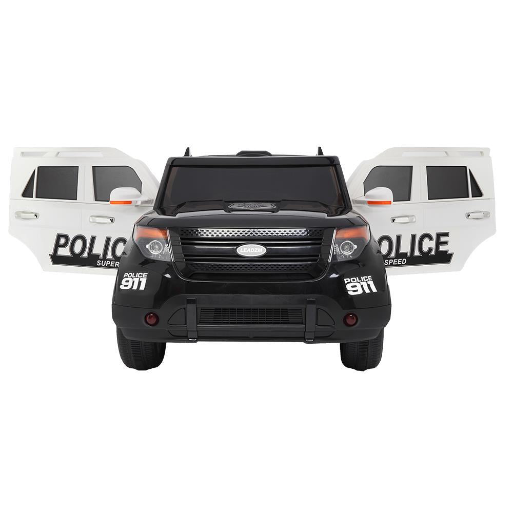Zimtown Kids Ride On Car Off-Road Police Electric Car Double Drive 12V Battery Motorized Vehicles Children's Best Toy Car Safe w/ Remote Control, 3 Speeds, Music, Seat Belts, LED Lights