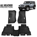 2015 Jeep Wrangler ALL WEATHER PROTECTION Durable Floor Mats Floorliner Black