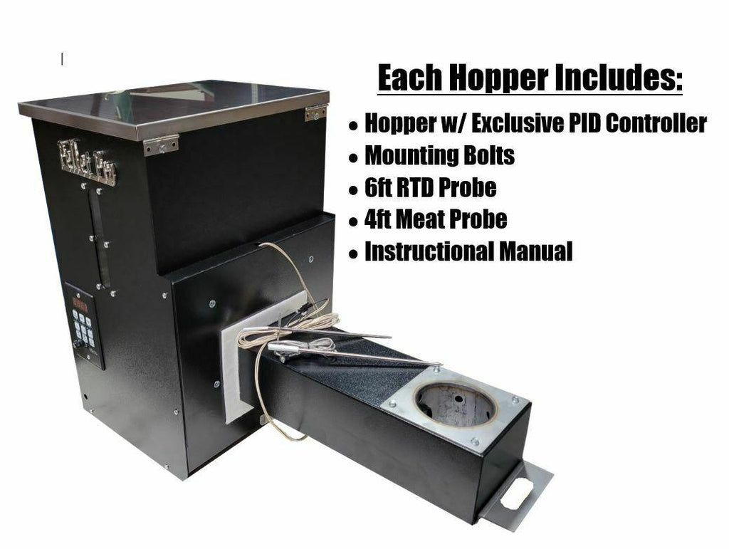 Elite 18" Pellet Grill Hopper Assembly w/ PID Con. & HD Auger Motor!
