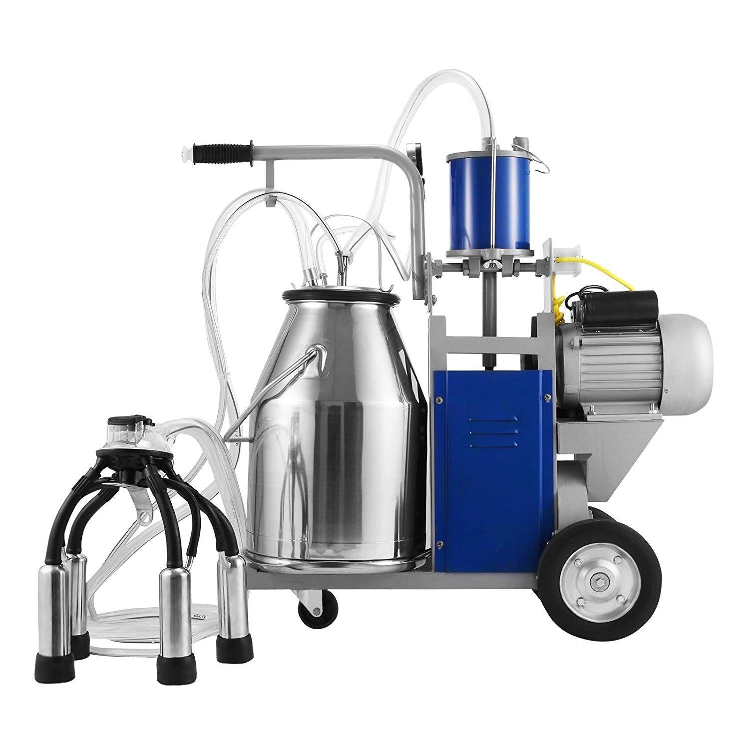 MilMachine 1440 RPM 10-12 Cows Per Hour Electric MilMachine with 25L 304  Steel Bucket Milk Machine for Cows (for Cow)