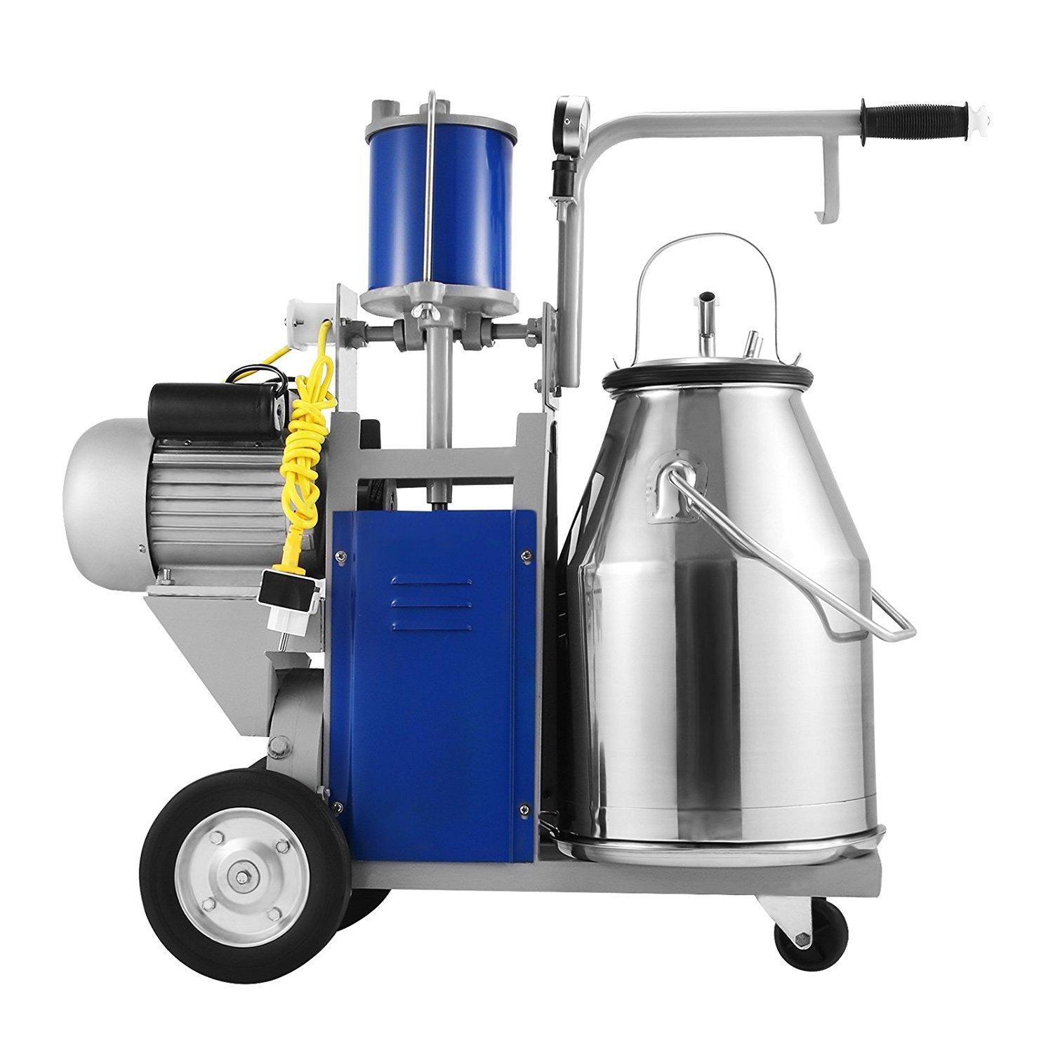 MilMachine 1440 RPM 10-12 Cows Per Hour Electric MilMachine with 25L 304  Steel Bucket Milk Machine for Cows (for Cow)