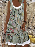 Loose Fashion Digital Printing Casual Shift Dress