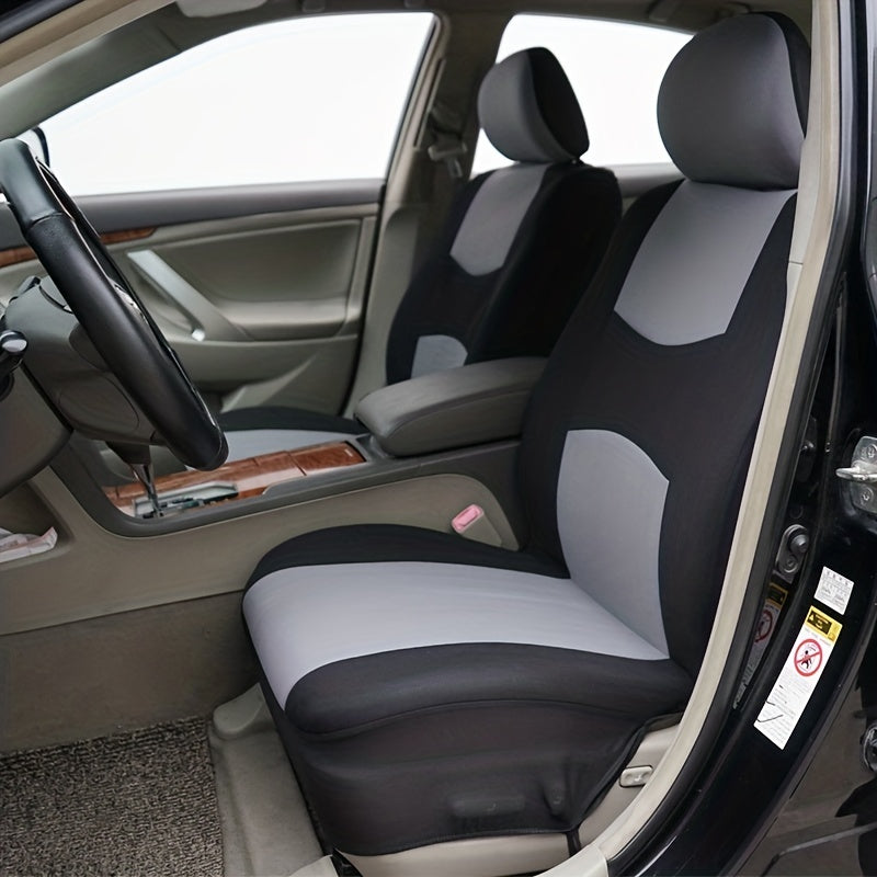 9pcs Pink Car Seat Covers Set For Women - Airbag Compatible, Soft Fabric, Comfortable Cushion, Easy Installation