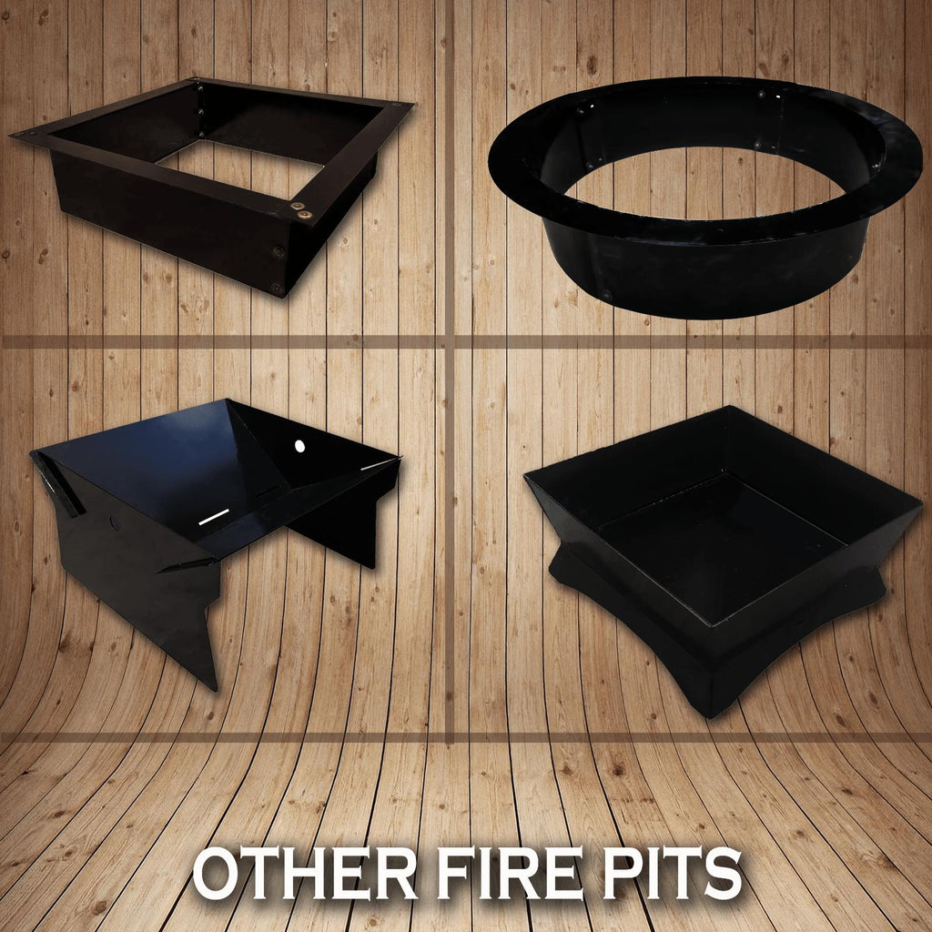 2mm thick Steel Campfire Fire Ring Solid  - Power coated - Lar48D x 12H