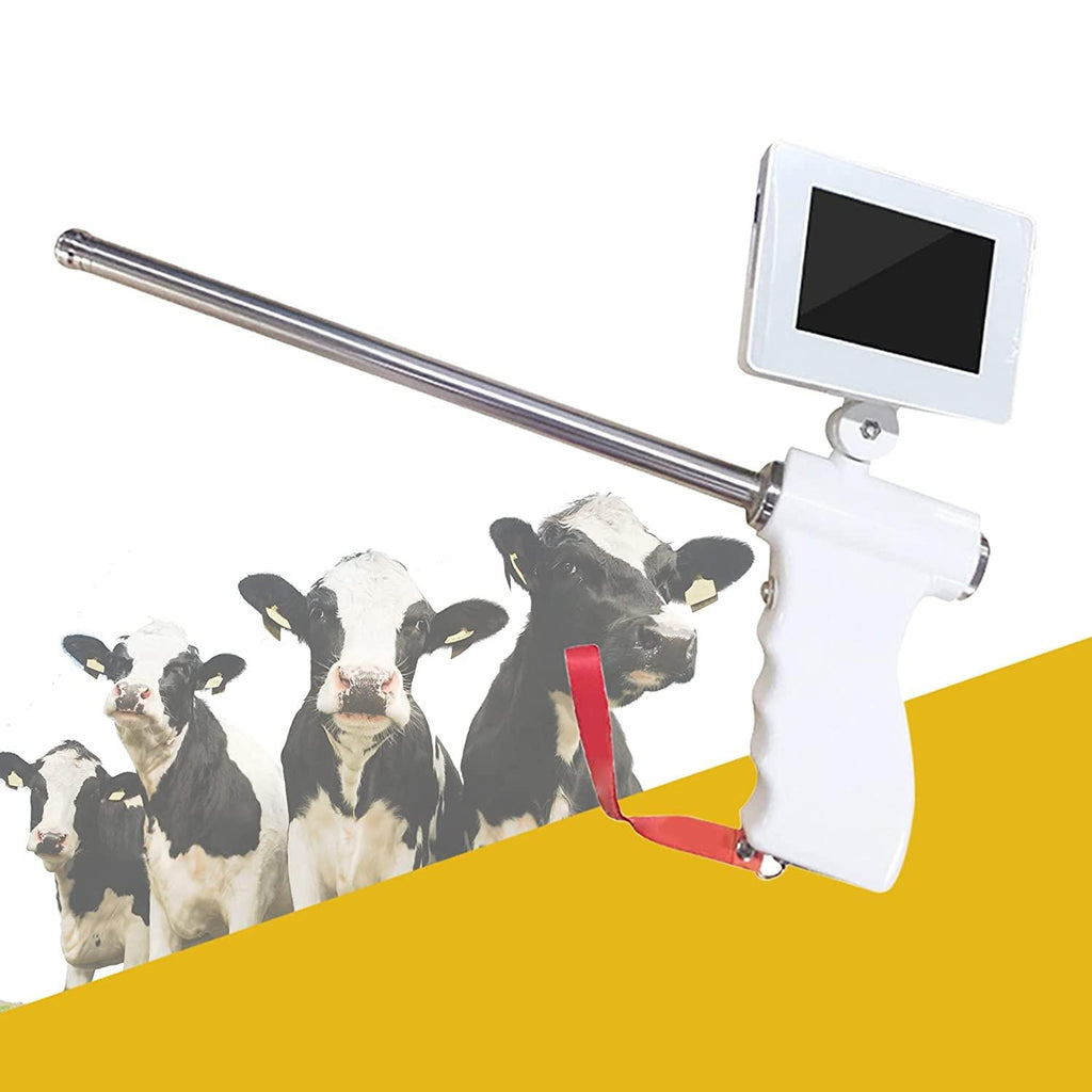 Gdrasuya10 Insemination Kit, Portable Insemination Kit for Cows Cattle Visual w/Screen Easy Monitoring