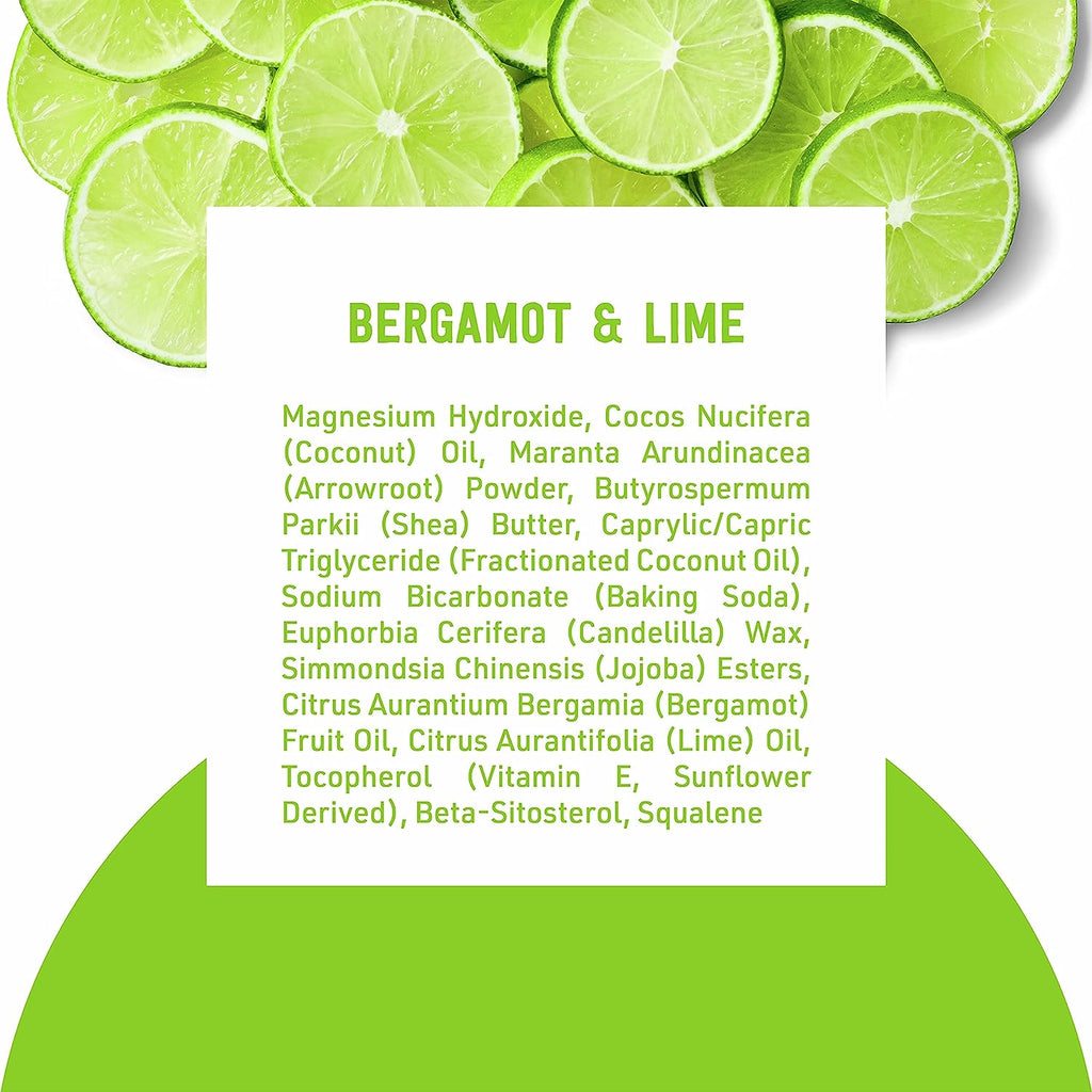 Schmidt's Aluminum Free Natural Deodorant For Women And Men, Bergamot &amp; Lime With 24 Hour Odor Protection, Certified Cruelty Free, Vegan Deodorant, 2.65oz 2 Pack