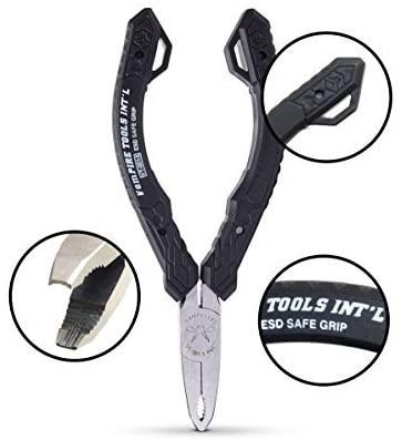 VAMPLIERS. Best Made Pliers! 6-PC Set S6AP Patented Screw Extractions Pliers. Extract Stripped Stuck Security, Corroded or Rusted Screws/Nuts/Bolts + Super Combo Scissors and Tool Pouch
