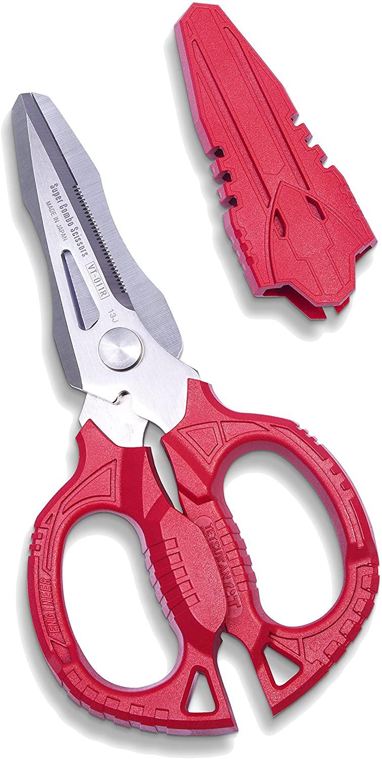 VAMPLIERS. Best Made Pliers! 6-PC Set S6AP Patented Screw Extractions Pliers. Extract Stripped Stuck Security, Corroded or Rusted Screws/Nuts/Bolts + Super Combo Scissors and Tool Pouch
