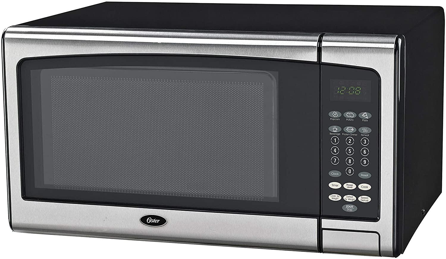 Oster OGSMJ411S2-10 1.1 cu. Ft. Microwave Oven,  Steel
