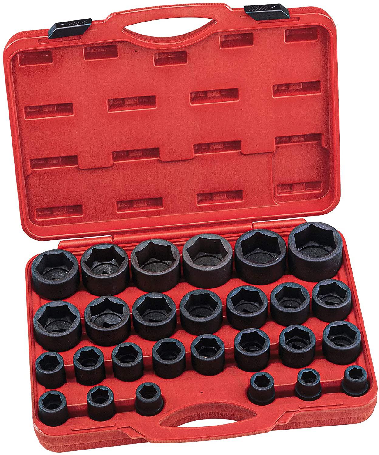 Genius Tools 27PC 3/4" Dr. Metric Impact Socket Set (CR-Mo) - IS-627M