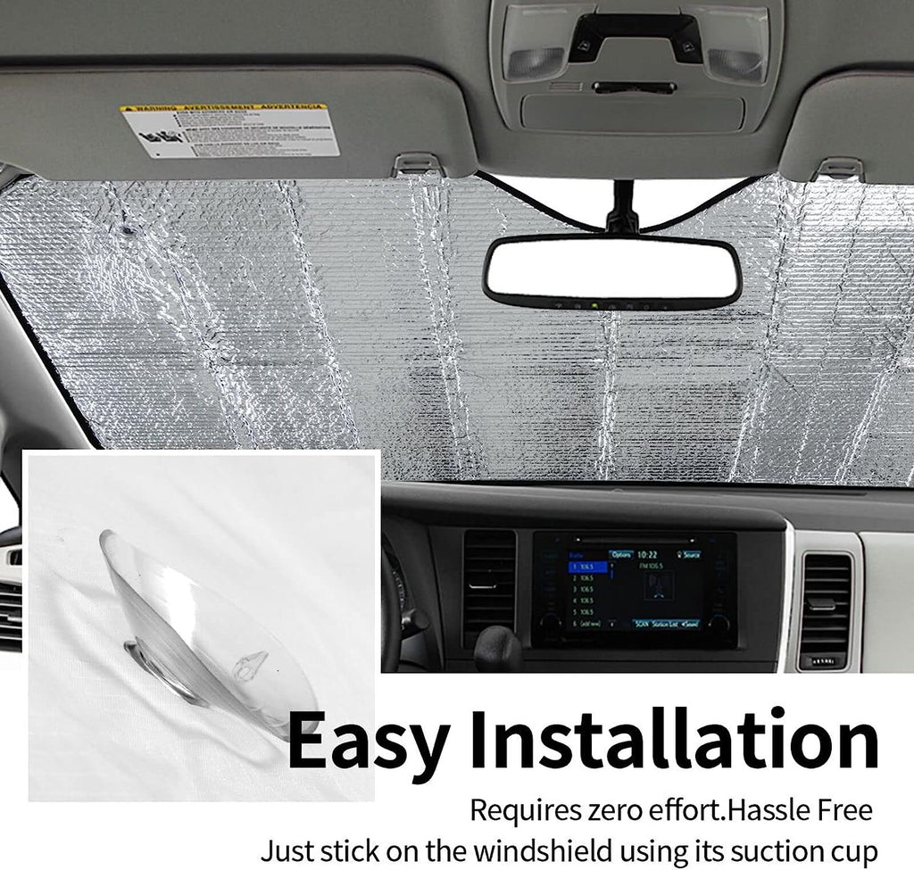 Car Windshield Sunshade 27.5 X 51 Inch, Front Auto Car Windshield Sun Shade Blocks Uv Rays Sun Visor Protector-Keep Your Vehicle Cool