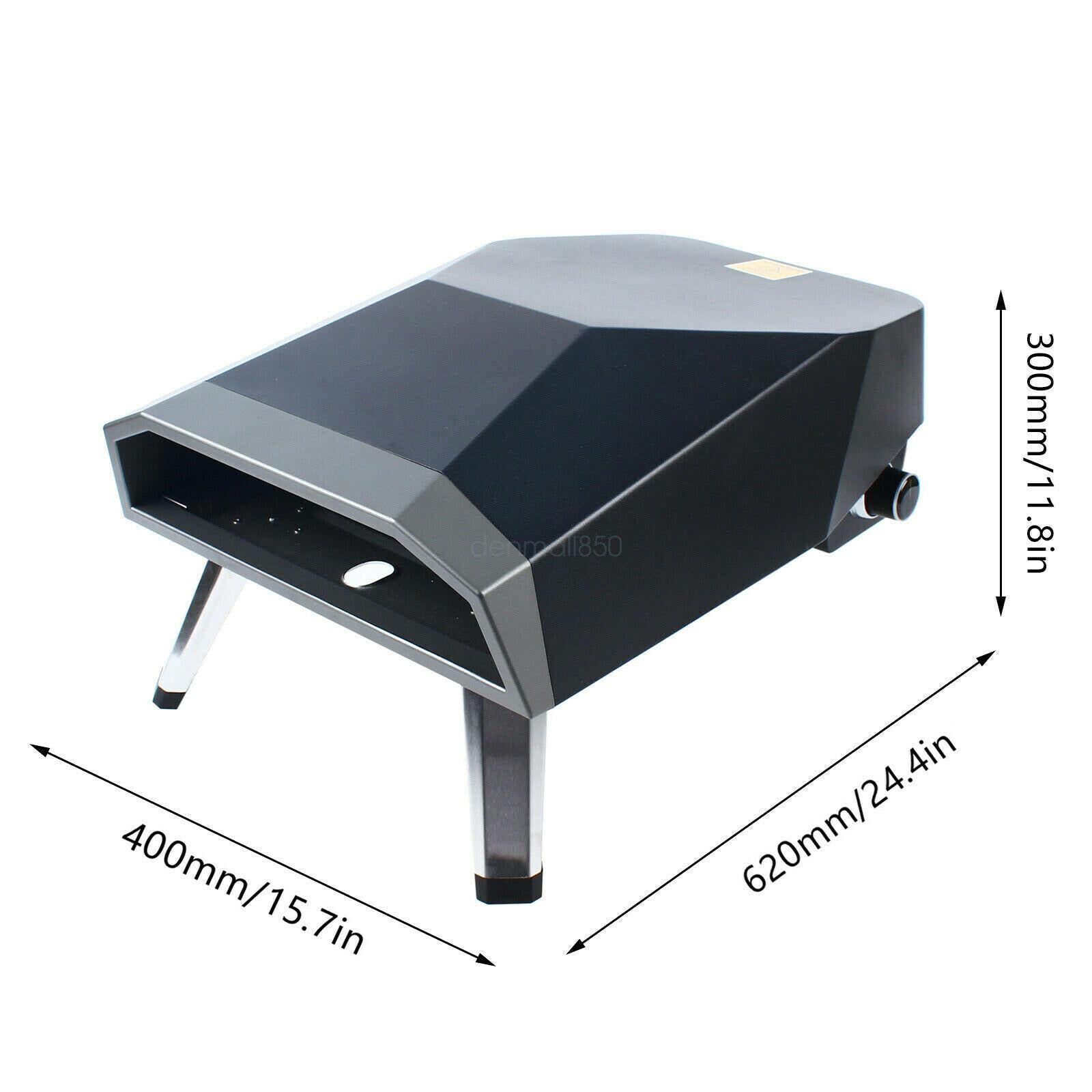 12'' Multifunction Gas Pizza Oven 1–5 Mins Coo300 - 500°c Durable Oven