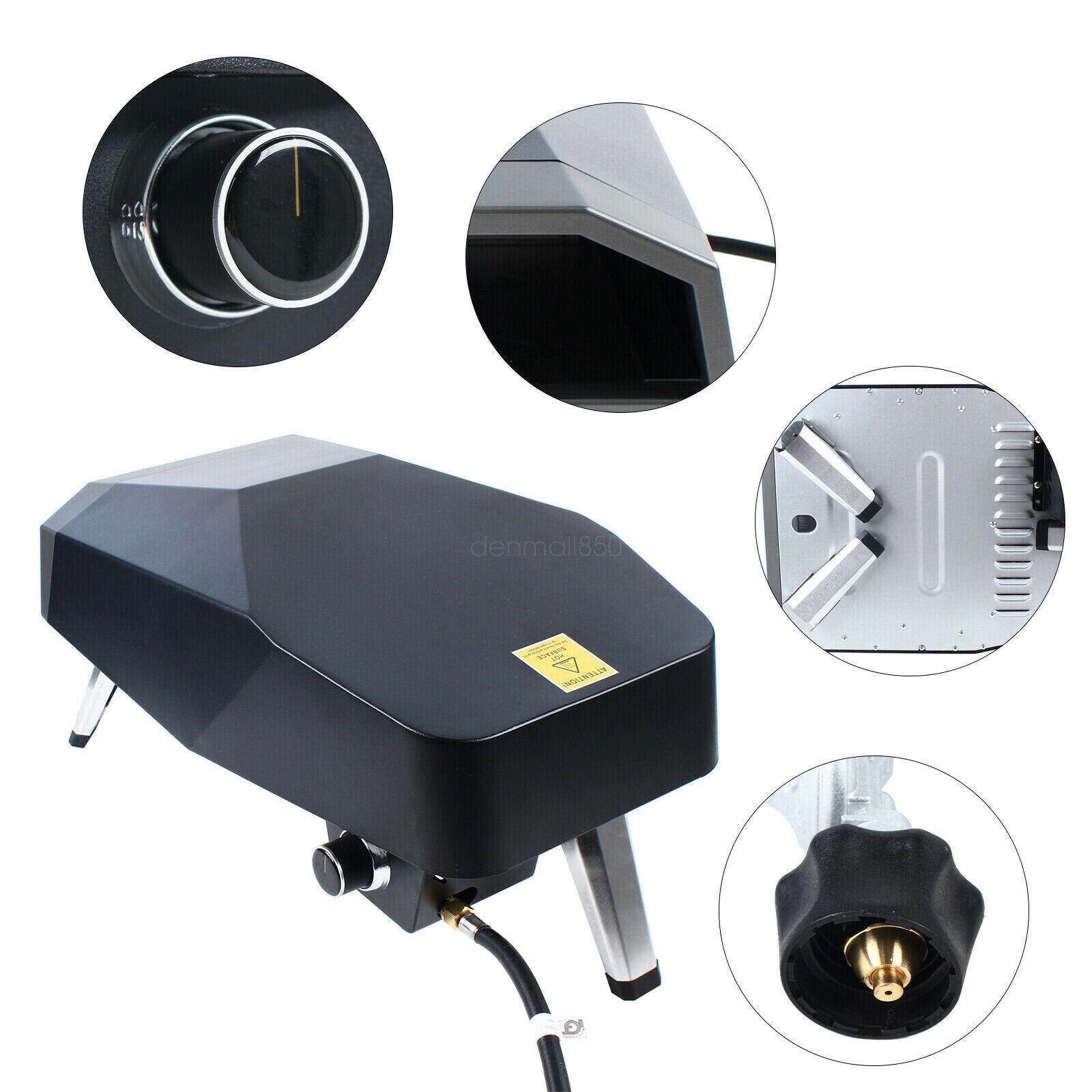 12'' Multifunction Gas Pizza Oven 1–5 Mins Coo300 - 500°c Durable Oven