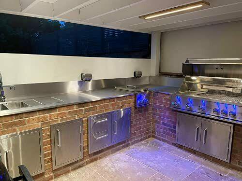 Outdoor Kitchen BBQ Access Door,14x20 Inch,304 14x20″ Vertical