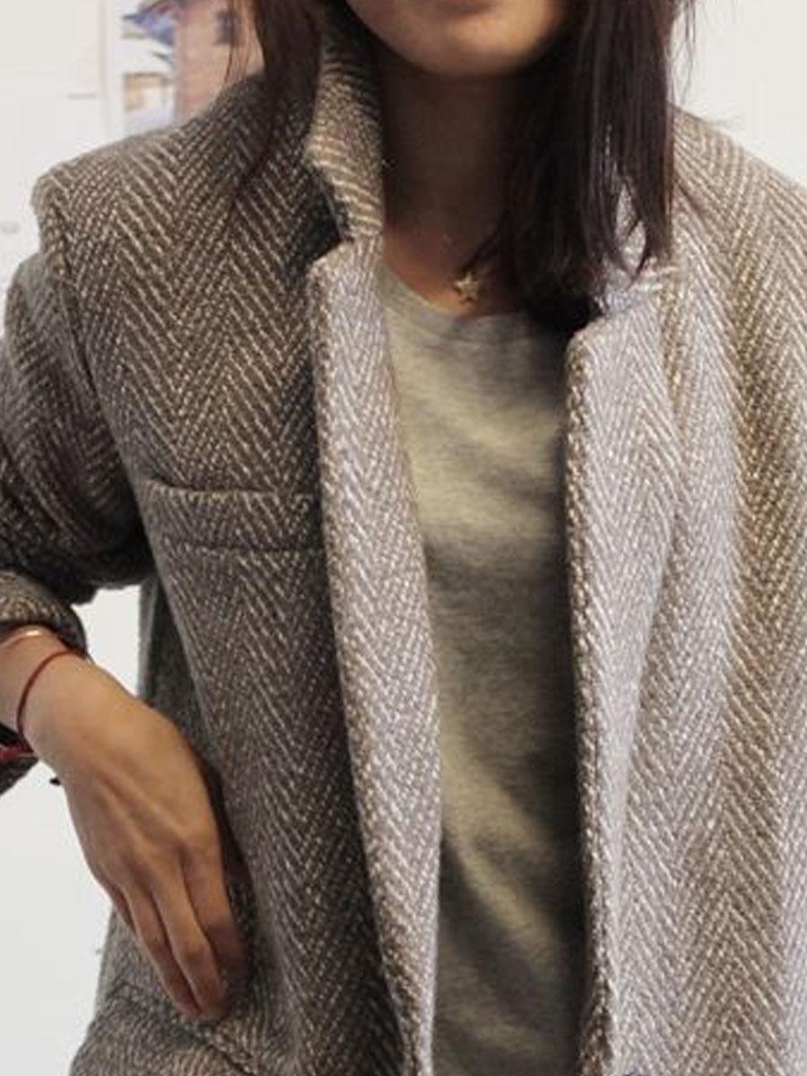 Two Pockets One Button Casual Blazer