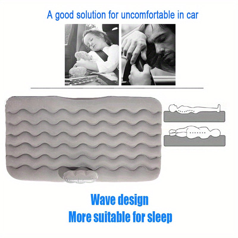 Upgrade Your Car With A Multifunctional Inflatable Bed &amp; Sofa Pillow - Perfect For Camping &amp; Travel!