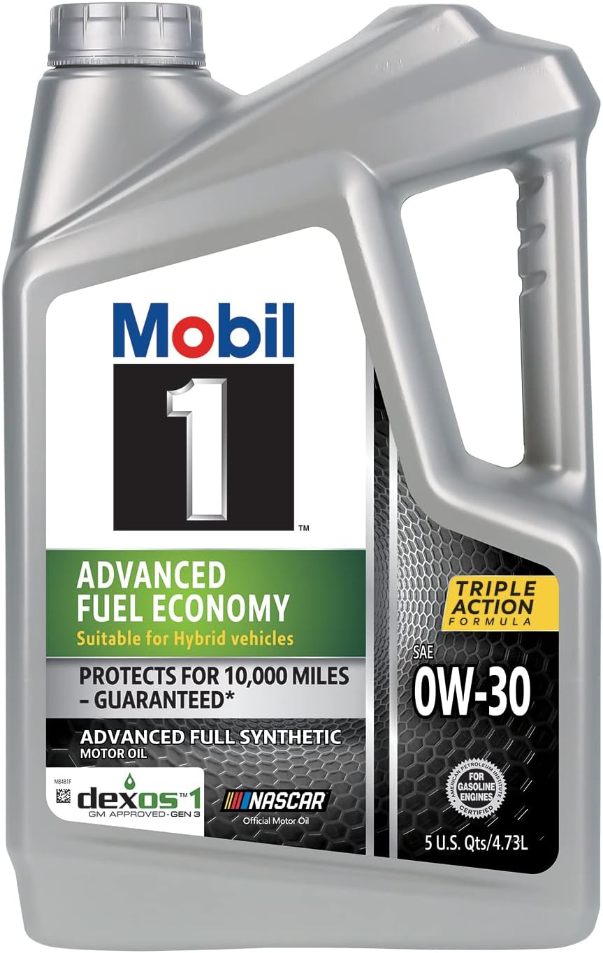 Mobil 1 Advanced Fuel Economy Full Synthetic Motor Oil 0W-30, 5 Quart