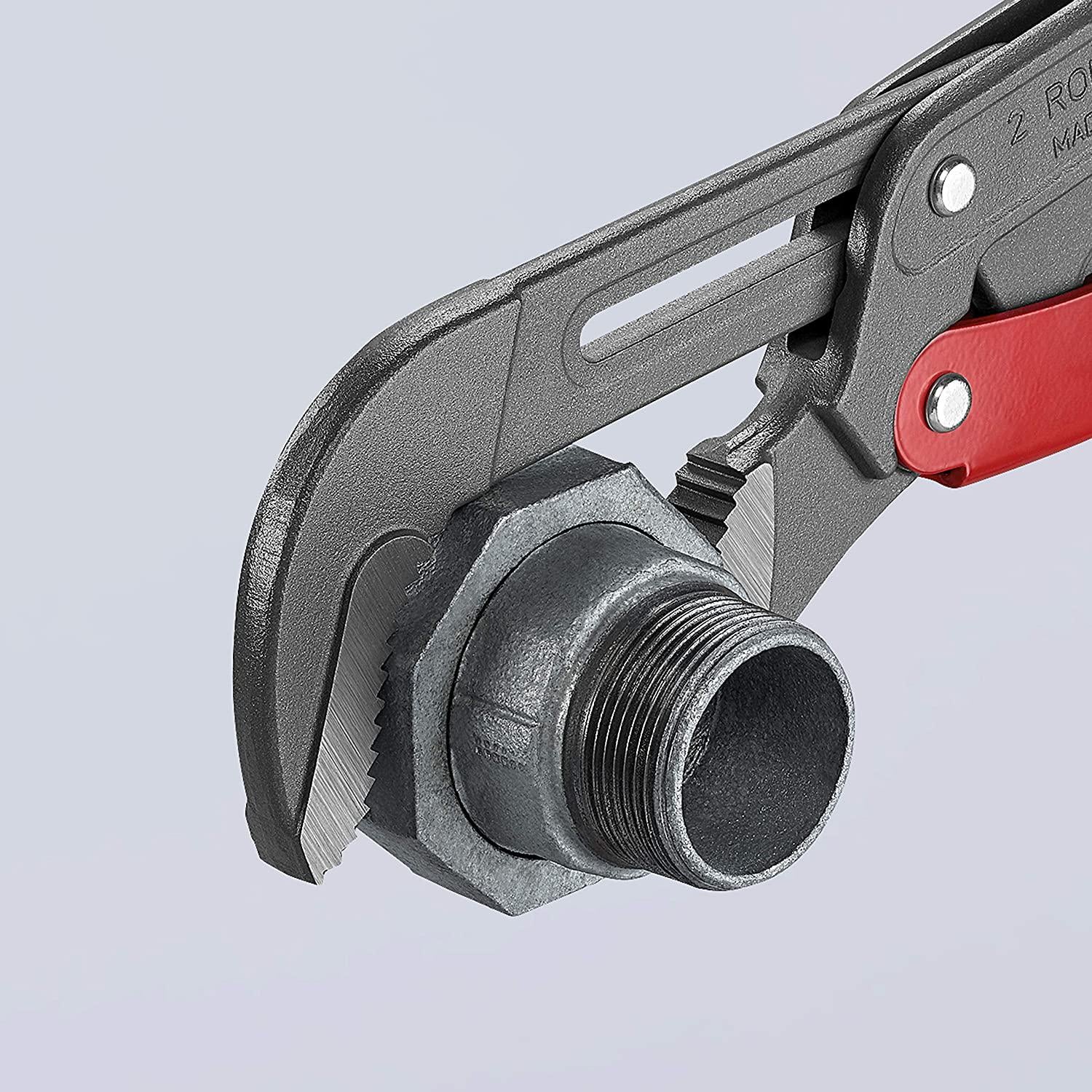 KNIPEX Tools 83 61 020, Rapid Adjust Swedish Pipe Wrench, 22