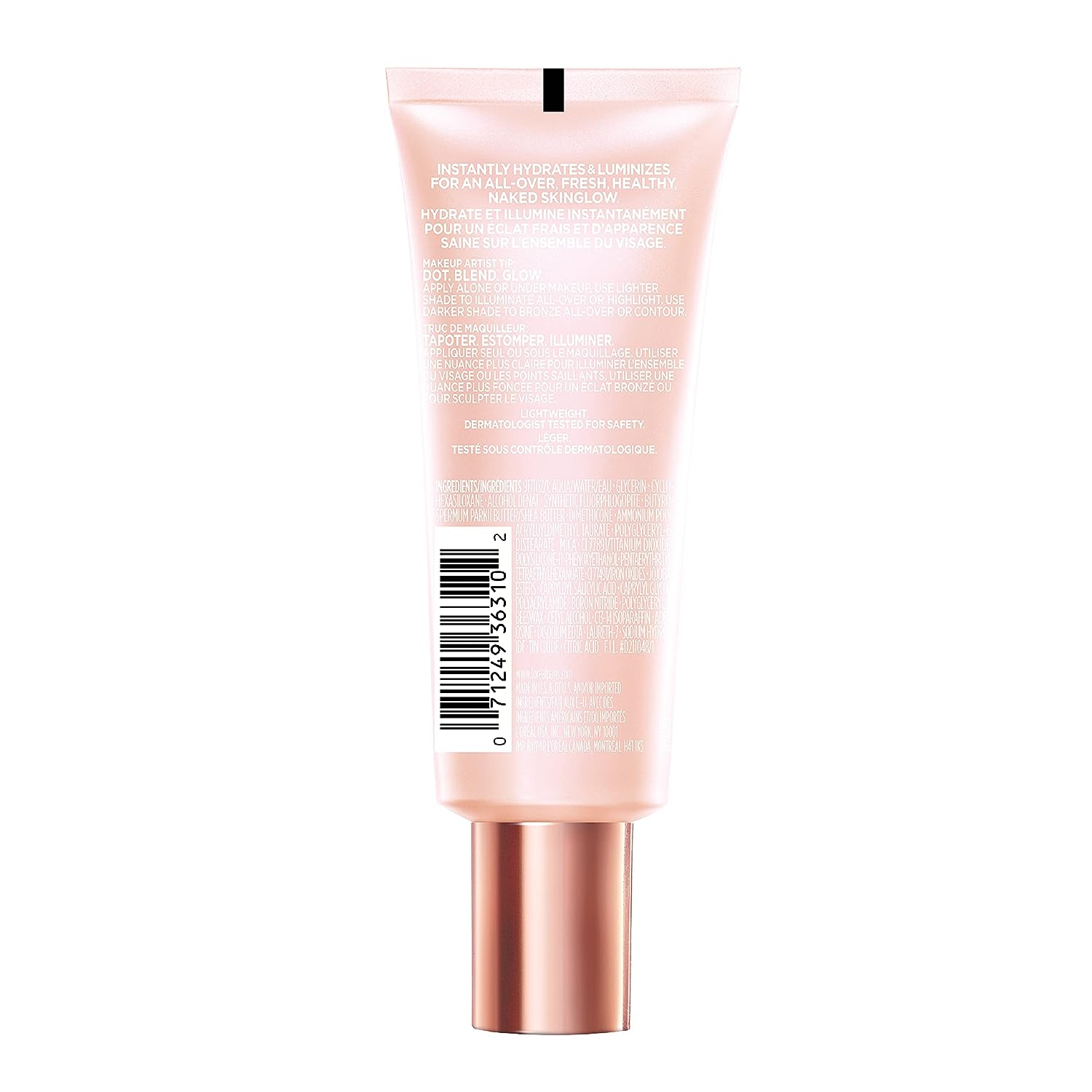 L’Oréal Paris Makeup True Match Lumi Glotion, Natural Glow Enhancer, Illuminator Highlighter Skin Tint, for an All Day Radiant Glow, Fair, 1.35 Ounces