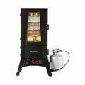 Propane Smoker,Thermostat Control, 40 Inch, chrome-coated SmoRacks, Black.