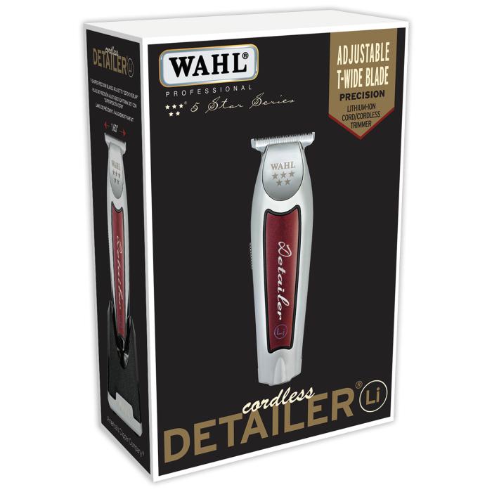 WAHL #08171 CORDLESS DETAILER LI EXTREMELY CLOSE T-WIDE BLADE 100 MIN RUN TIME