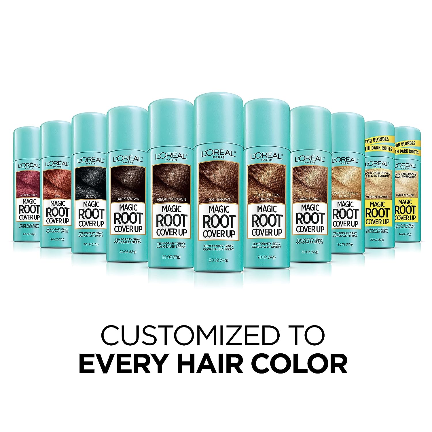 L'Oreal Paris Hair Color Root Cover Up Hair Dye Black 2 Ounce (Pack of 2) (Packaging May Vary)