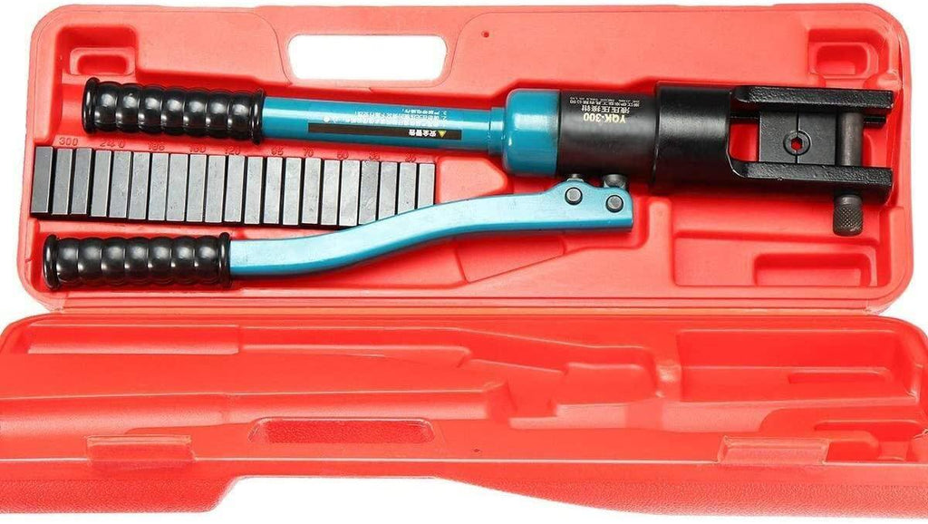 YH-KE Pliers Pliers Hand Tool， 10-300 Set Handheld Cable Wire Hexagonal Clamp Hydraulic Crimper Plier Tools