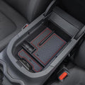 JDMCAR Center Console Tray Organizer Compatible with Toyota RAV4 Accessories 2023 2023 2023 2023 2023 and 2021-2023 RAV4 Prime, Armrest Insert Container ABS Material Secondary Storage Box-Red