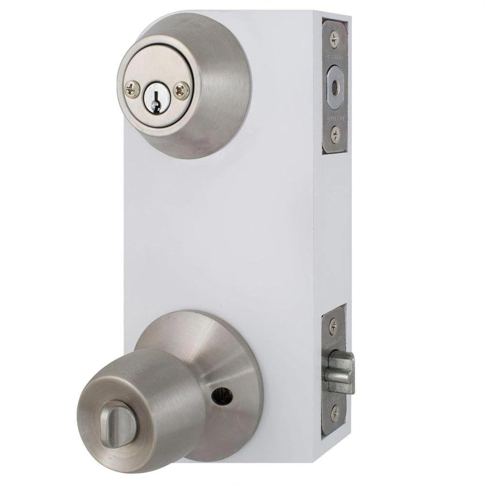 Brandywine  Steel Entry Knob and Double Cylinder Deadbolt Combo Pack