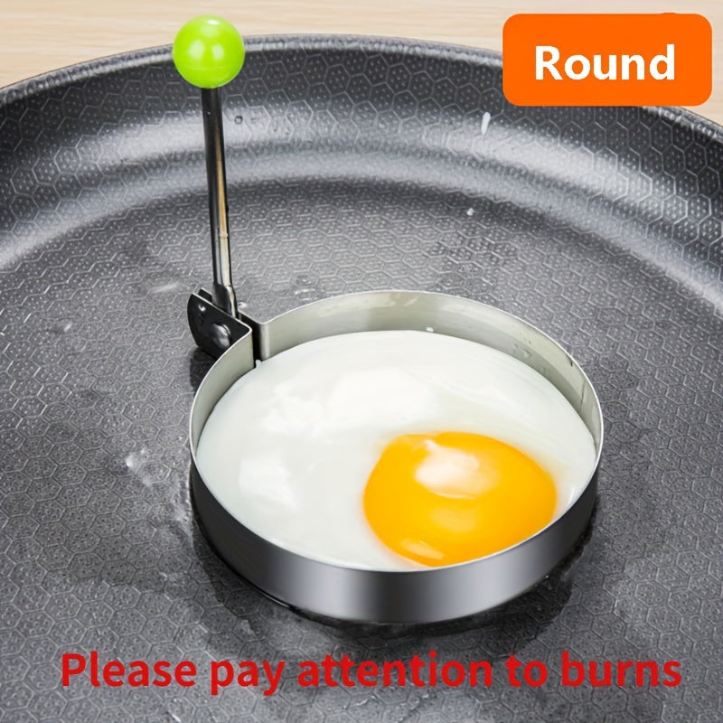 Steel Fried Egg Pancake Shaper Omelette Mold, Frying Egg CooTools, RV Kitchen Accessories Gadget Rings, 4 Styles To Choose