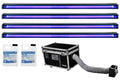Chauvet DJ CUMULUS Fog Machine DMX Fogger+Case+Fluid+(4) 48" Black Light Strips