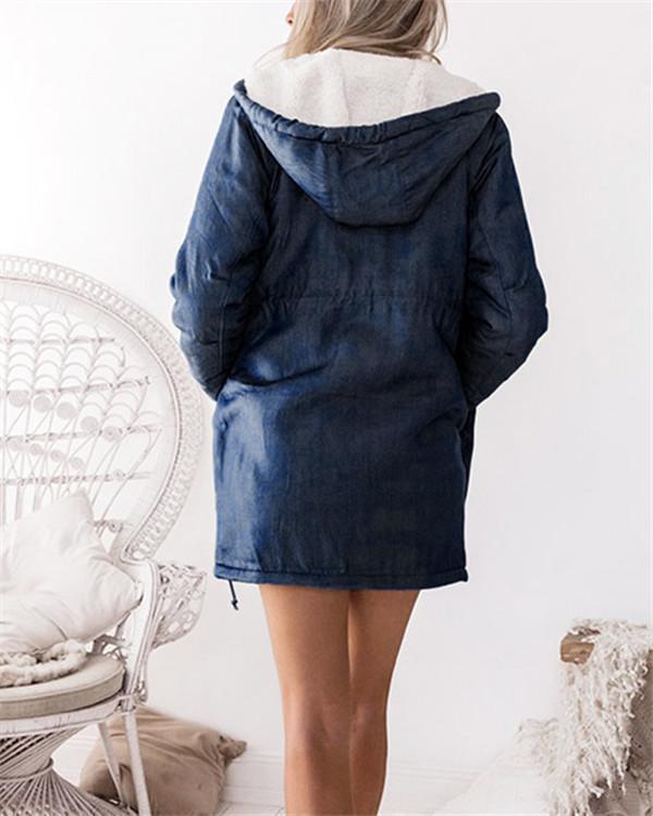 hooded trench coat with zipper pockets