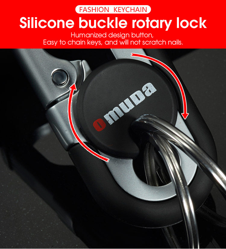 Upgrade Your Style with This High-Grade Metal Alloy Car Key Chain - Perfect for Men's Waist Hanging!