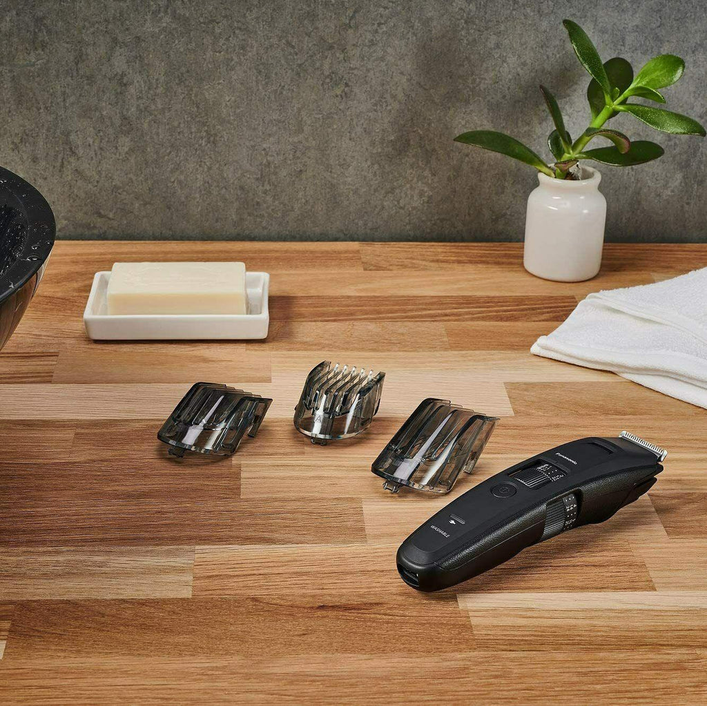 Panasonic Er-gb86-k503 Beard Trimmer for Long Beards Rechargeable With 3 Combs