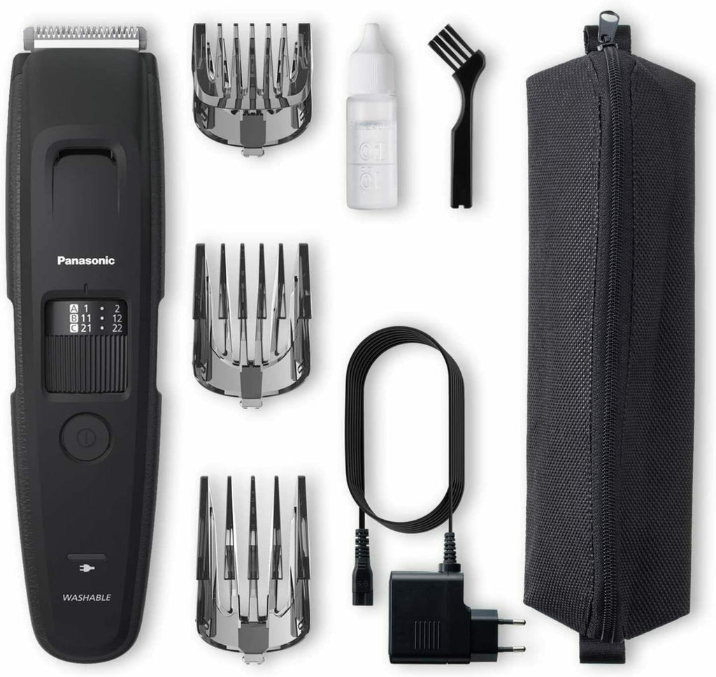 Panasonic Er-gb86-k503 Beard Trimmer for Long Beards Rechargeable With 3 Combs