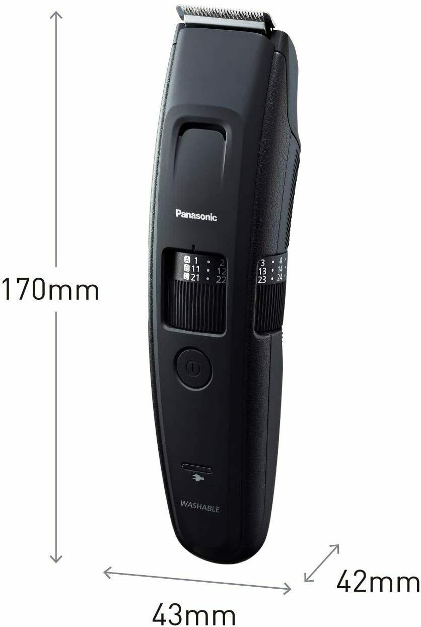 Panasonic Er-gb86-k503 Beard Trimmer for Long Beards Rechargeable With 3 Combs