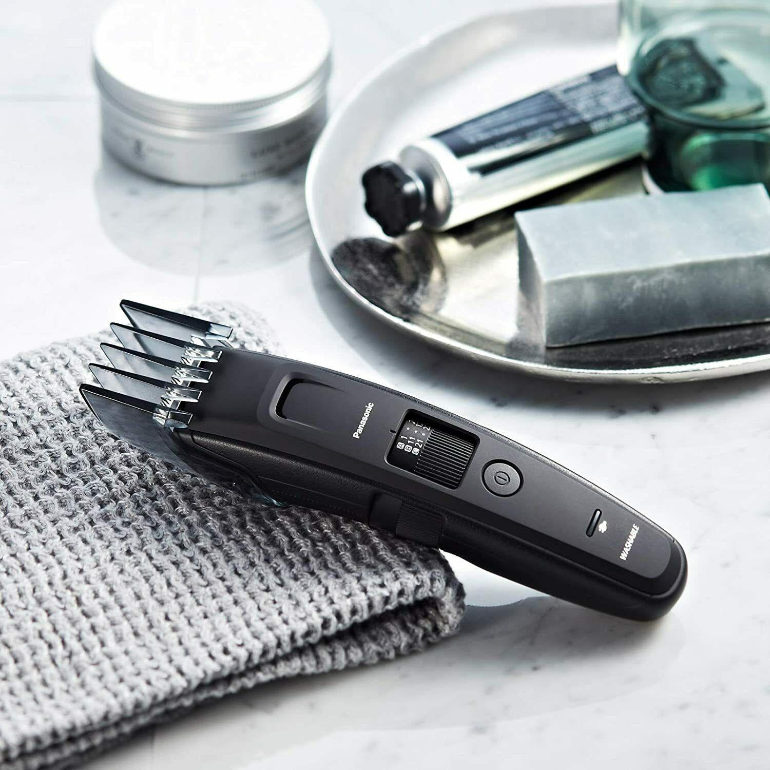 Panasonic Er-gb86-k503 Beard Trimmer for Long Beards Rechargeable With 3 Combs