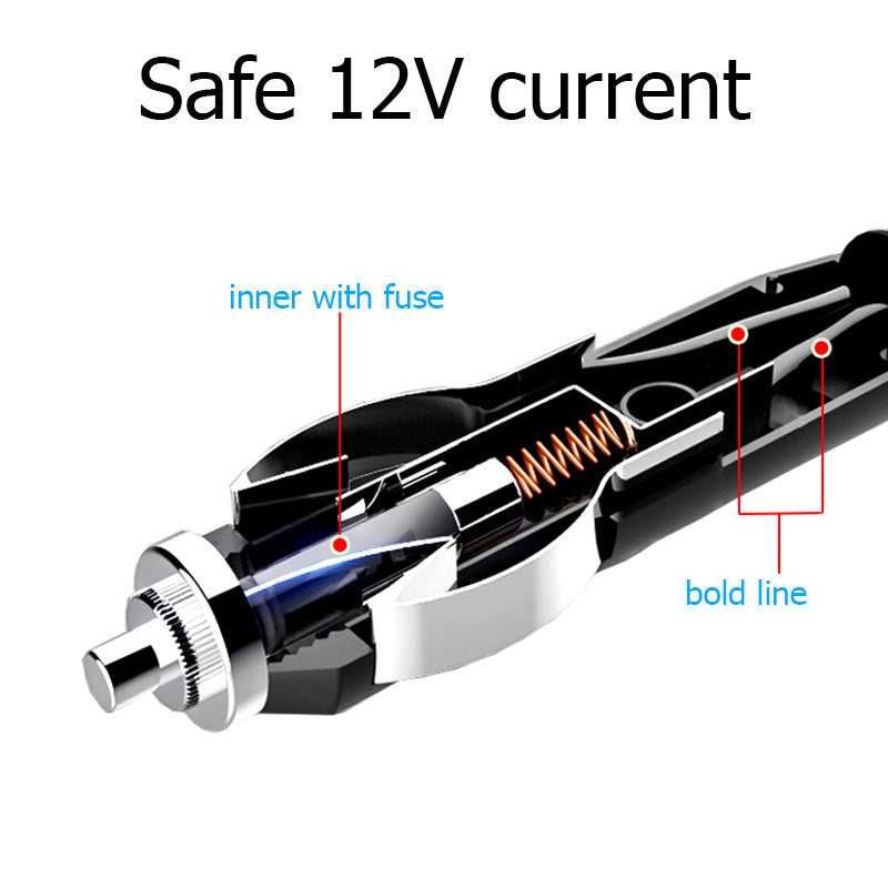 Auto Air Compressor For Tires, Inflator Car Tire Pump With Digital Display Pressure Gau150 Psi Bright Emergency Flashlight