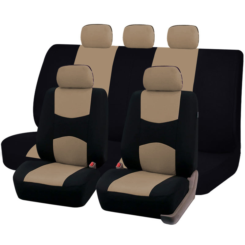 9pcs Pink Car Seat Covers Set For Women - Airbag Compatible, Soft Fabric, Comfortable Cushion, Easy Installation
