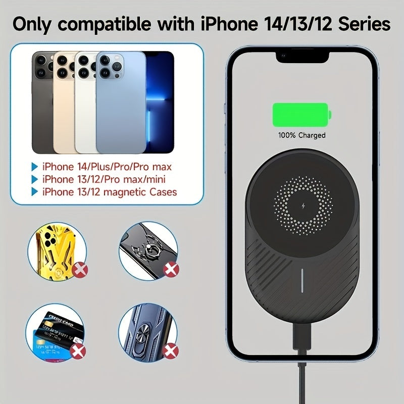 MANKIW Magnetic Car Mount Compatible 15W For  14, 13, 12 Fast Charging Air Vent Magnet Accessories Car Phone Holder