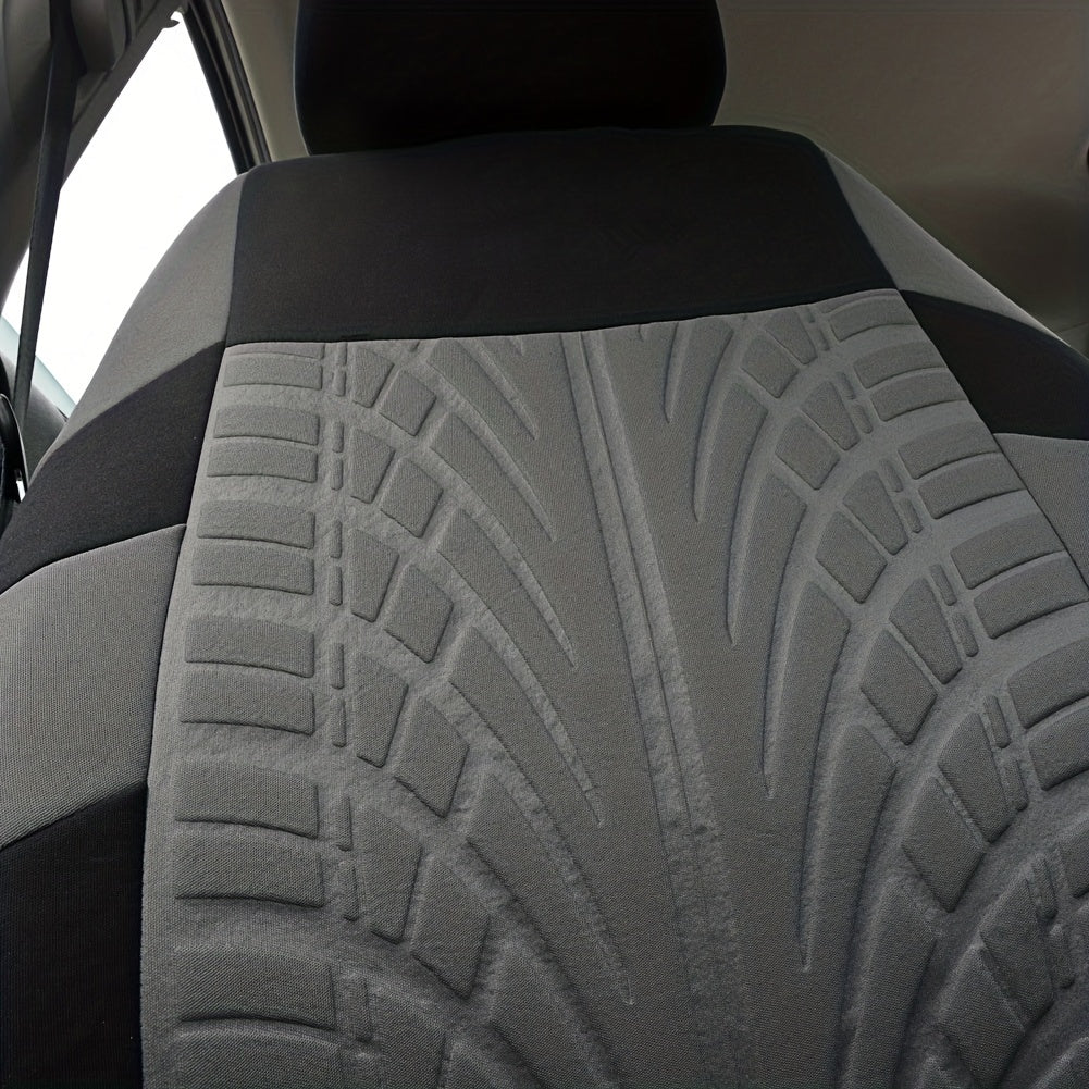 Upgrade Your Car Interior With These Stylish 9PCS Tire Pattern Universal Five Seat Car Seat Covers