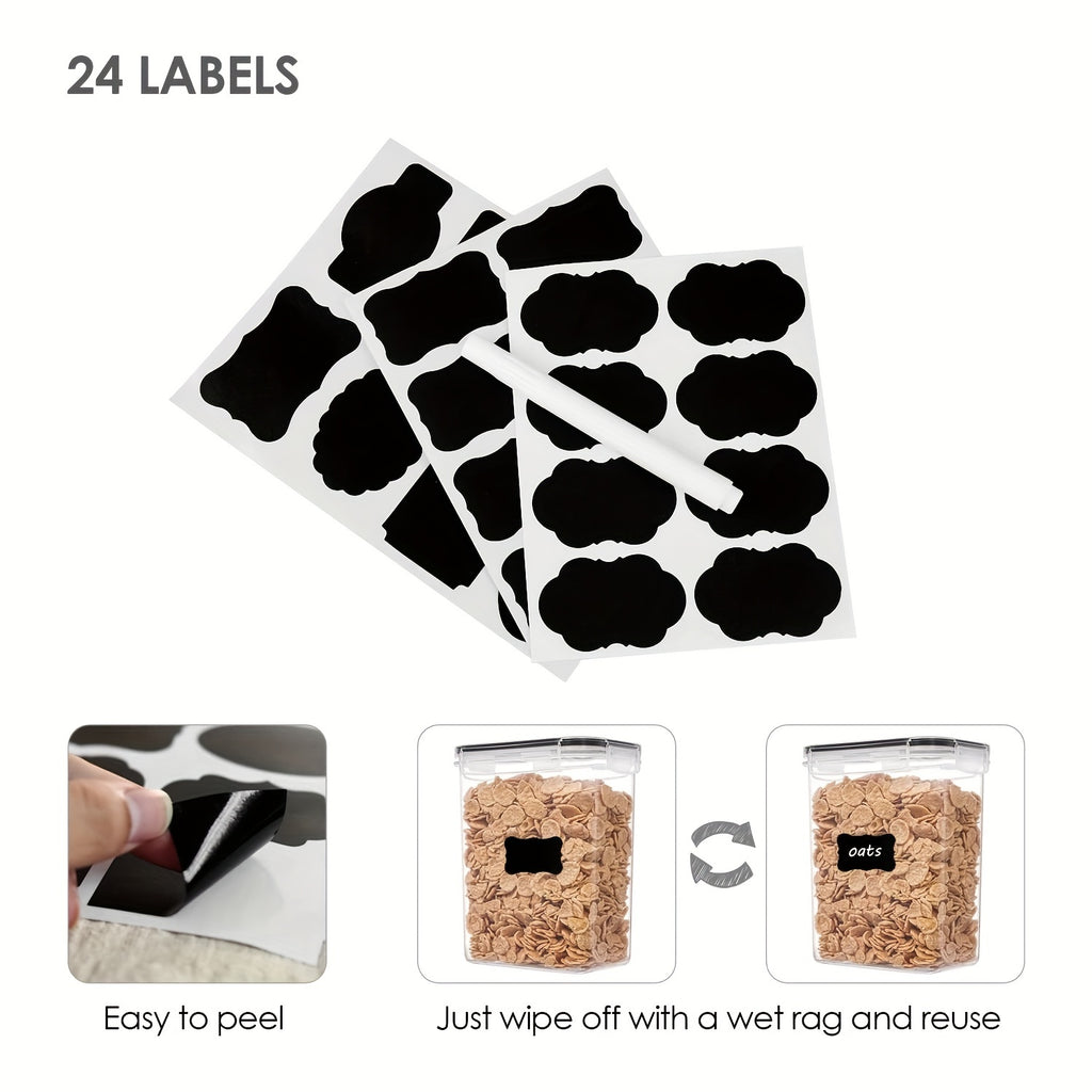 9Pcs Airtight Food StoraContainers With Lids,BPA Free,Plastic Kitchen And Pantry Canisters For Cereal,Dry Food,Flour And Sugar,Dishwasher Safe