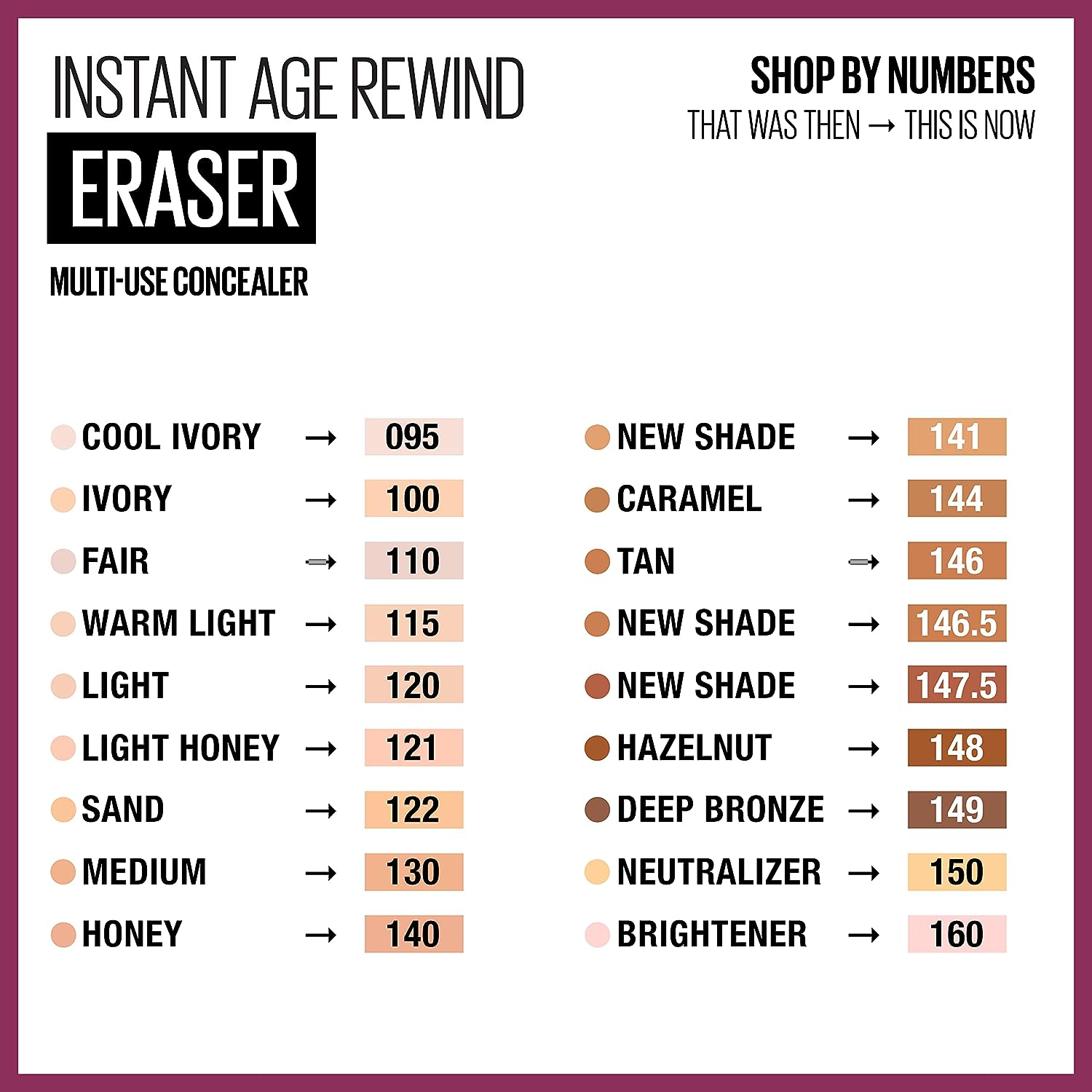 Maybelline New York Instant Age Rewind Eraser Dark Circles Treatment Multi-Use Concealer, 149, 1 Count (Packaging May Vary)